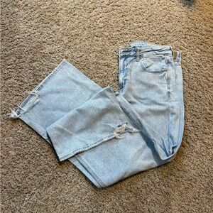 American Eagle Outfitters Light Blue Wide Leg Jeans “Regular Length”